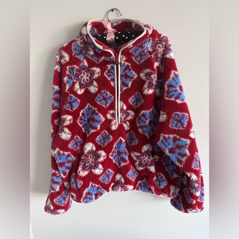 The Anthropologie x Upside Harlow Quarter Zip Fleece Jacket. - Picture 3 of 8
